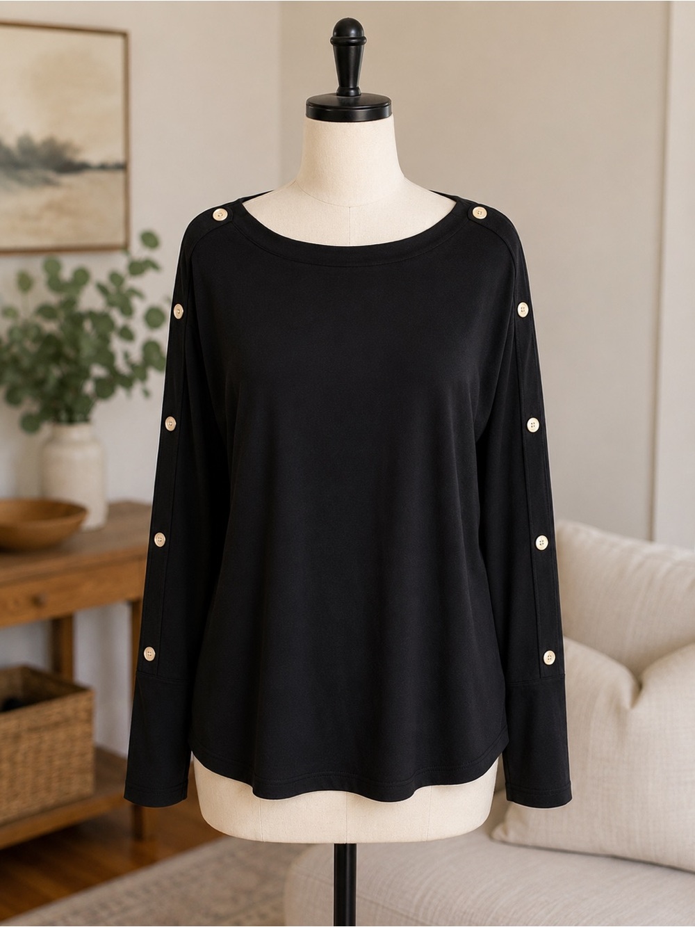 AK Anne Klein Knit Top, Size Petite XL, EUC - Picture 3 of 11